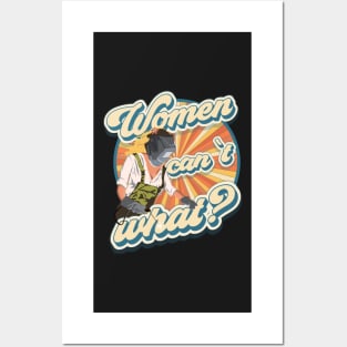 Funny quote welder woman gift Women can t what? Posters and Art